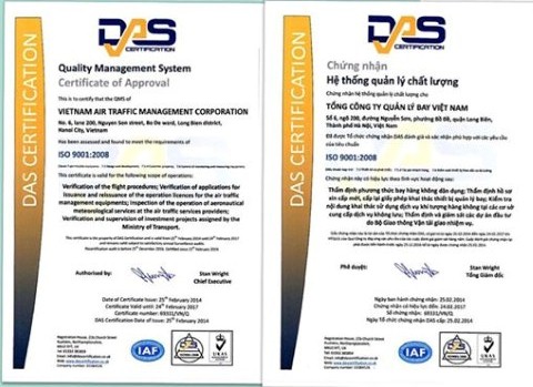 Giấy chứng nhận Chứng nhận hệ thống quản lý chất lượng phù hợp tiêu chuẩn ISO 9001-2008